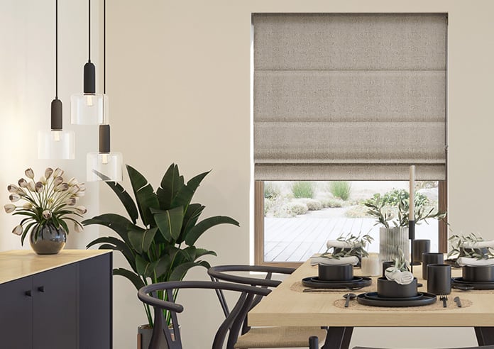 Jakarta, Lambs Fur - Motorised Roman Blind - Image 3